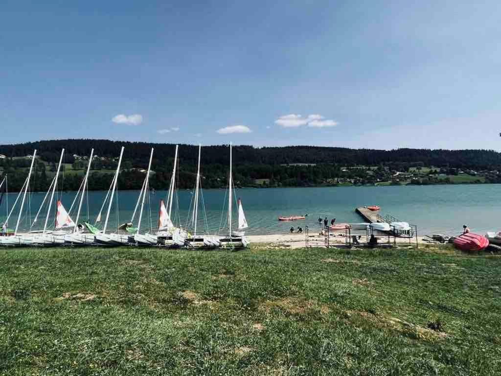 La Parenthese Vue Lac Les Grangettes Exteriér fotografie