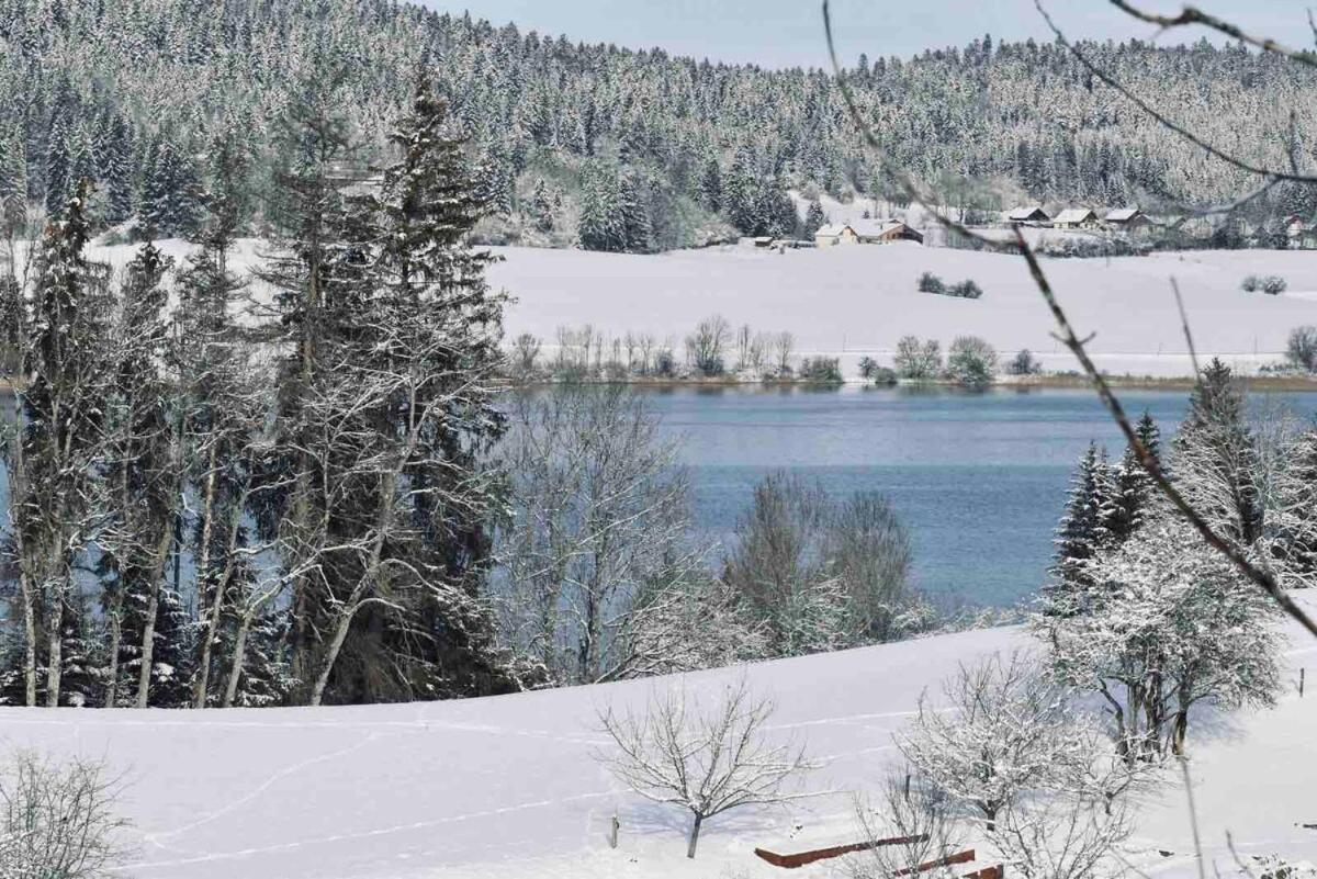 La Parenthese Vue Lac Les Grangettes Exteriér fotografie